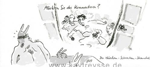 Cartoon: Der Häschen-Schnecken Skandal (medium) by lejeanbaba tagged hase,rabbit,politics,journalist