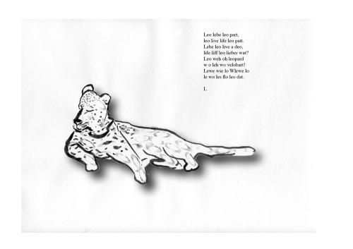 Cartoon: Leo (medium) by lejeanbaba tagged leopard,animals,tiere,poesie,lyrik