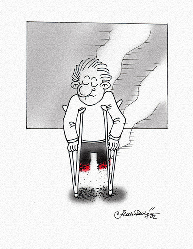 Cartoon: Cigarettes or Health (medium) by halisdokgoz tagged cigarettes,or,health
