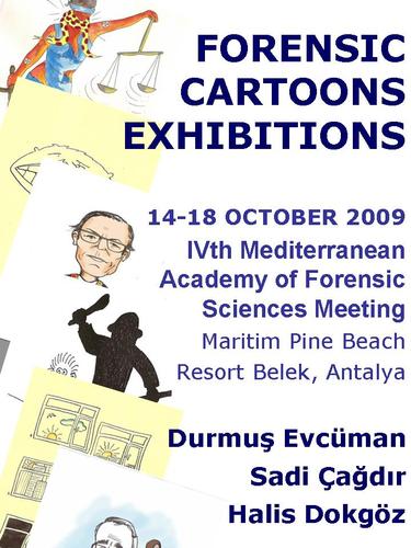 Cartoon: forensic cartoons exhibition (medium) by halisdokgoz tagged forensic,cartoons,exhibition