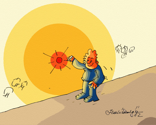 Cartoon: SUN (medium) by halisdokgoz tagged sun