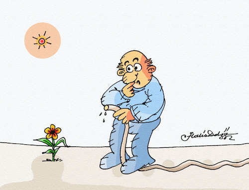 Cartoon: Water hose (medium) by halisdokgoz tagged water,hose