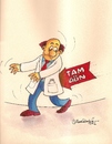 Cartoon: full time law for doctors (small) by halisdokgoz tagged full time law for doctors in turkey