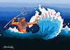 Cartoon: Mucilage Sorry Poseidon (small) by halisdokgoz tagged mucilage sorry poseidon
