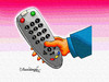 Cartoon: TV remote (small) by halisdokgoz tagged tv,remote
