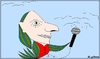Cartoon: Announcer (small) by KenanYilmaz tagged announcer