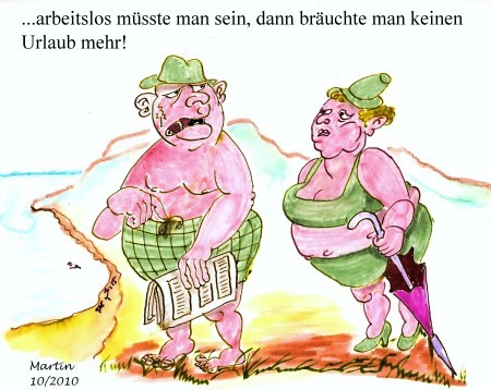 Cartoon: Urlaub (medium) by quadenulle tagged cartoon