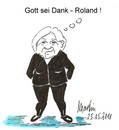 Cartoon: Die Abdankung (small) by quadenulle tagged cartoon