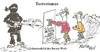 Cartoon: Terrorismus (small) by quadenulle tagged terror,paris,international,europa,freie,welt