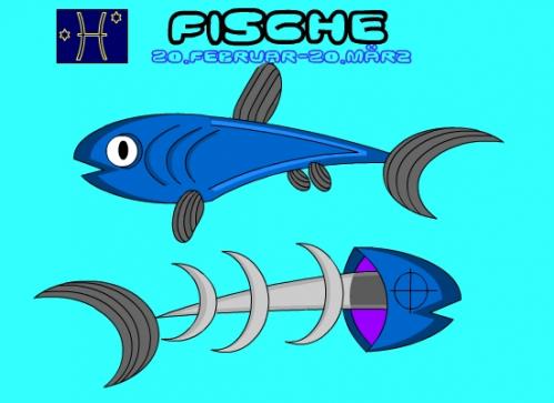 Cartoon: Fische (medium) by Tricomix tagged sternzeichen,geburtstag,fische,himmel,sonne,mond