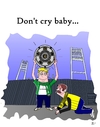 Cartoon: Dont cry baby (small) by Tricomix tagged werder bremen borussia dortmund bundesliga soccer deutscher meister sky sportschau championchip