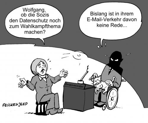 Cartoon: Merkel und Schäuble (medium) by Wunschcartoon tagged merkel,wahl,2009