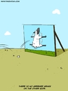 Cartoon: Greener Grass (small) by Ahmedfani tagged philosophy,idioms,sheep
