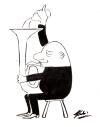 Cartoon: Why Brass Bands Sound Cheerful (small) by pinkhalf tagged cartoon music brass band alcohol
