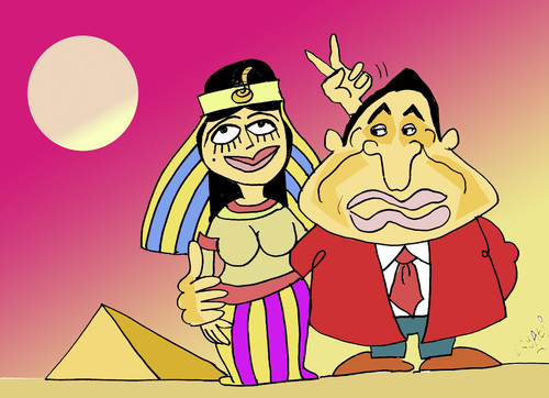 Cartoon: Ägyptenade (medium) by Hayati tagged ägypten,misir,piramid,piramit,pyramid,piramide,husnu,mubarak,egypt,egyptn,humor,hayati,boyacioglu,test,ägypten,mubarak