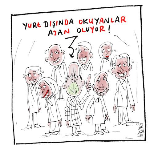 Cartoon: Agenten (medium) by Hayati tagged kabinett,erdogan,studenten,ausland,casus,ajan,agenten,spionen,cartoon,hayati,boyacioglu,berlin,kabinett,erdogan,studenten,ausland,casus,ajan,agenten,spionen,cartoon,hayati,boyacioglu,berlin