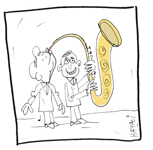 Cartoon: Der Ton macht die Musik (medium) by Hayati tagged music,musik,muezik,muezisyen,musiker,laie,dilettant,saksafon,cartoon,karikatur,hayati,boyacioglu,berlin,music,musik,muezik,muezisyen,musiker,laie,dilettant,saksafon,cartoon,karikatur,hayati,boyacioglu,berlin