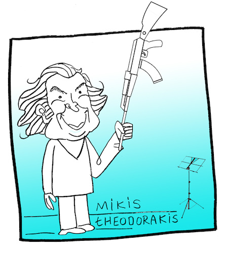 Cartoon: Mikis Theodorakis (medium) by Hayati tagged mikis,theodorakis,komponist,greeke,yunanistan,griechenland,musik,muezisyen,portrait,hayati,boyacioglu,zorbas,zorba,mikis,theodorakis,komponist,greeke,yunanistan,griechenland,musik,muezisyen,portrait,hayati,boyacioglu,zorbas,zorba