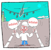 Cartoon: Gerechtigkeit (small) by Hayati tagged kilicdaroglu,ankara,istanbul,tuerkei,turkiye,gerechtigkeit,adalet,yuruyusu,chp,akp,karikatur,hayati,boyacioglu,berlin