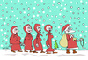 Cartoon: Happy Noel ! (small) by Hayati tagged nikolaus papa noel baba 2013 neues jahr yeni yil hayati boyacioglu berlin