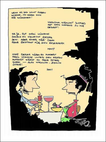 Cartoon: Unterhaltung. (medium) by fk-bs tagged relationship,woman,man,conversation,beziehung,frau,mann,unterhaltung