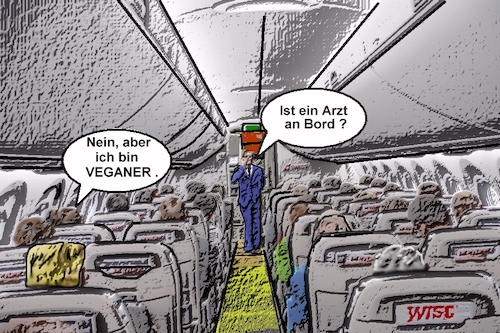 Cartoon: Ich bin Veganer (medium) by sier-edi tagged arzt,doc,veganer,vergan,erste,hilfe