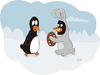 Cartoon: pinguins pascoa (small) by claude292 tagged eggs,puinguins