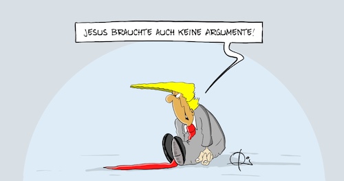 Cartoon: 091120Argumente (medium) by Marcus Gottfried tagged trump,verlierer,präsident,biden,usa,us,jesus,regimente,fake,news,lügen,trump,verlierer,präsident,biden,usa,us,jesus,regimente,fake,news,lügen