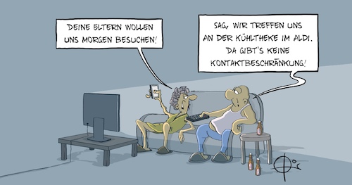 Cartoon: 20210508-Kontaktbeschränkung (medium) by Marcus Gottfried tagged kontaktbeschränkung,kontakt,corona,abstand,covid,supermarkt,kühlregal,treffen,infektionszahl,kontaktbeschränkung,kontakt,corona,abstand,covid,supermarkt,kühlregal,treffen,infektionszahl