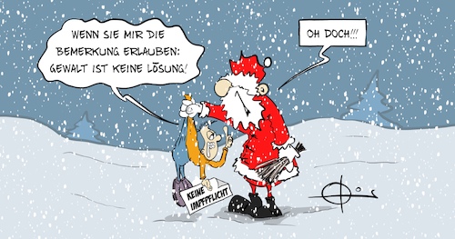 Cartoon: 20211207-KeineImpfpflicht (medium) by Marcus Gottfried tagged impfung,impfpflicht,corona,covid,querdenker,weihnachten,weihnachtsmann,impfung,impfpflicht,corona,covid,querdenker,weihnachten,weihnachtsmann