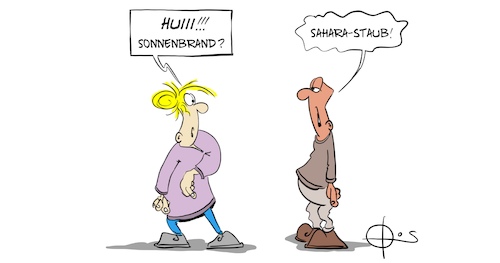 Cartoon: 20220316-Saharastaub (medium) by Marcus Gottfried tagged staub,dreck,rot,wüste,saharastaub,staub,dreck,rot,wüste,saharastaub