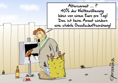 Cartoon: Altersarmut (medium) by Marcus Gottfried tagged armut,alter,rentner,einkommen,abgaben,sparen,kosten,flaschenpfand,leergut,sammler,müll,stabil,gesellschaft,gesellschaftsordnung,euro,währung,geld,unterhalt,hartz,freude,marcus,gottfried,cartoon,karikatur,armut,alter,rentner,einkommen,abgaben,sparen,kosten,flaschenpfand,leergut,sammler,müll,stabil,gesellschaft,gesellschaftsordnung,euro,währung,geld,unterhalt,hartz,freude,marcus,gottfried,cartoon,karikatur