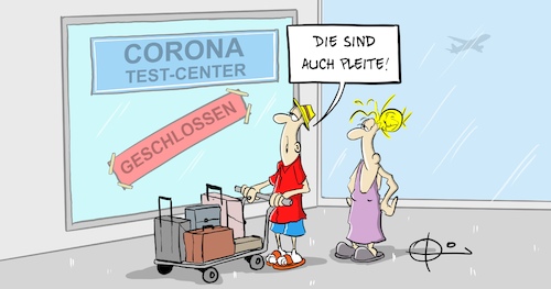 Cartoon: Auch Pleite (medium) by Marcus Gottfried tagged corona,covid,testcenter,testen,infektion,rückreise,rückkehrer,reiserückkehrer,urlaub,ferien,flughafen,airport,pleite,test,ergebnis,corona,covid,testcenter,testen,infektion,rückreise,rückkehrer,reiserückkehrer,urlaub,ferien,flughafen,airport,pleite,test,ergebnis