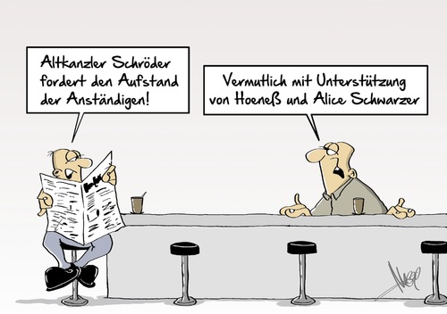 Cartoon: Aufstand der Anständigen (medium) by Marcus Gottfried tagged aufstand,anständig,schröder,bundeskanzler,pediga,demonstration,dresden,uli,hoeneß,alice,schwarzer,schwarzgeld,steuer,geld,währung,steuerhinterziehung,unterstützung,marcus,gottfried,cartoon,karikatur,aufstand,anständig,schröder,bundeskanzler,pediga,demonstration,dresden,uli,hoeneß,alice,schwarzer,schwarzgeld,steuer,geld,währung,steuerhinterziehung,unterstützung,marcus,gottfried,cartoon,karikatur