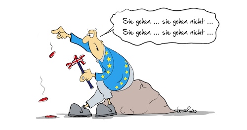 Cartoon: Brexit 12 (medium) by Marcus Gottfried tagged eu,europa,brexit,großbritannien,eu,europa,brexit,großbritannien