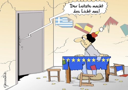 Cartoon: der Letzte (medium) by Marcus Gottfried tagged europa,streit,griechenland,eu,ezb,iwf,schuldenkrise,reform,licht,ausmachen,letzter,ende,gemeinschaft,marcus,gottfried,cartoon,karikatur,europa,streit,griechenland,eu,ezb,iwf,schuldenkrise,reform,licht,ausmachen,letzter,ende,gemeinschaft,marcus,gottfried,cartoon,karikatur