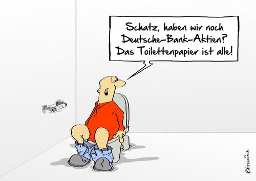 toonpool.com Toon Agent | "Deutsche Bank Aktien" von ...