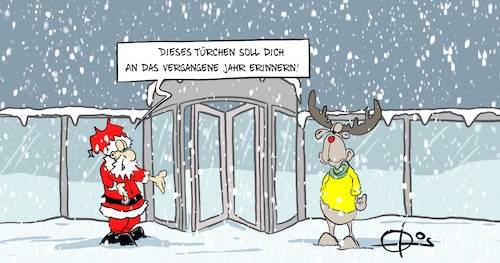 Cartoon: Drehtür011220 (medium) by Marcus Gottfried tagged weihnachten,rückblick,drehtür,elch,rudolf,rentier,weihnachtslkalender,weihnachten,rückblick,drehtür,elch,rudolf,rentier,weihnachtslkalender