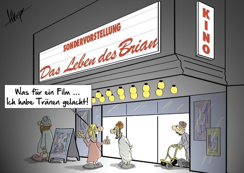 Cartoon: Gelacht (medium) by Marcus Gottfried tagged charlie,hebdo,paris,frankreich,anschlag,terror,zeitung,presse,brian,leben,glaube,kirche,moslem,islam,religion,christen,humor,lachen,kino,filmhaus,film,vorstellung,freiheit,marcus,gottfried,cartoon,karikatur,charlie,hebdo,paris,frankreich,anschlag,terror,zeitung,presse,brian,leben,glaube,kirche,moslem,islam,religion,christen,humor,lachen,kino,filmhaus,film,vorstellung,freiheit,marcus,gottfried,cartoon,karikatur