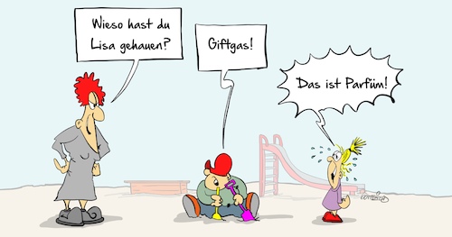 Cartoon: Giftgas (medium) by Marcus Gottfried tagged giftgas,syrien,assad,usa,chemiewaffen,europa,kindergarten,parfüm,grundlos,marcus,gottfried,cartoon,karikatur,giftgas,syrien,assad,usa,chemiewaffen,europa,kindergarten,parfüm,grundlos,marcus,gottfried,cartoon,karikatur