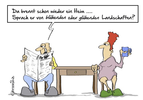 Cartoon: glühende Landschaften (medium) by Marcus Gottfried tagged merkel,kohl,zitat,blühende,landschaften,glühend,brennen,feuer,unterkunft,flüchtlinge,nazi,abbrennen,heim,widerstand,osten,republik,gegenwehr,zeitung,erwartungen,friede,marcus,gottfried,cartoon,karikatur,merkel,kohl,zitat,blühende,landschaften,glühend,brennen,feuer,unterkunft,flüchtlinge,nazi,abbrennen,heim,widerstand,osten,republik,gegenwehr,zeitung,erwartungen,friede,marcus,gottfried,cartoon,karikatur