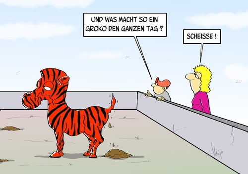 Cartoon: Groko Zoo (medium) by Marcus Gottfried tagged groko,große,koalition,spd,cdu,csu,regierung,verhandlung,zoo,tier,rot,schwarz,besuch,tierpark,rasse,marcus,gottfried,cartoon,karikatur,mutter,kind,scheisse,dreck,frage,groko,große,koalition,spd,cdu,csu,regierung,verhandlung,zoo,tier,rot,schwarz,besuch,tierpark,rasse,marcus,gottfried,cartoon,karikatur,mutter,kind,scheisse,dreck,frage