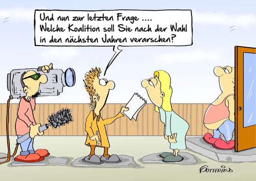 Cartoon: Koalitionsfrage (medium) by Marcus Gottfried tagged wahl,wahlergebnis,berlin,partei,koalition,cdu,csu,fdp,linke,grüne,afd,piraten,parlament,bundestag,landtag,gewinn,verlust,verschaukeln,verarschen,frage,umfrage,interview,freude,marcus,gottfried,cartoon,karikatur,wahl,wahlergebnis,berlin,partei,koalition,cdu,csu,fdp,linke,grüne,afd,piraten,parlament,bundestag,landtag,gewinn,verlust,verschaukeln,verarschen,frage,umfrage,interview,freude,marcus,gottfried,cartoon,karikatur