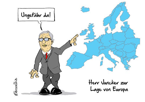 Cartoon: Lage von Europa (medium) by Marcus Gottfried tagged eu,europa,europäisches,parlament,junker,rede,präsident,lage,der,nation,situation,zustand,ansprache,warnung,entwarnung,wissen,allgemeinwissen,geographie,erdkunde,dämlich,blöd,freude,spaß,marcus,gottfried,cartoon,karikatur,eu,europa,europäisches,parlament,junker,rede,präsident,lage,der,nation,situation,zustand,ansprache,warnung,entwarnung,wissen,allgemeinwissen,geographie,erdkunde,dämlich,blöd,freude,spaß,marcus,gottfried,cartoon,karikatur