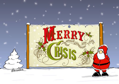 Cartoon: Merry Crisis (medium) by Marcus Gottfried tagged merry,christmas,xmas,crisis,new,years,day,stanza,claus,krise,weihnachten,verwechslung,nikolaus,jahreswechsel,vorausschau,aussicht,freude,marcus,gottfried,cartoon,karikatur,merry,christmas,xmas,crisis,new,years,day,stanza,claus,krise,weihnachten,verwechslung,nikolaus,jahreswechsel,vorausschau,aussicht,freude,marcus,gottfried,cartoon,karikatur