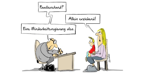 Cartoon: Minderheitsregierung (medium) by Marcus Gottfried tagged jamaika,minderheitsregierung,minderheit,cdu,csu,fdp,grüne,sped,toleranz,tolerieren,bundesregierung,merkel,kanzler,kanzlerin,regierungsform,marcus,gottfried,cartoon,karikatur,jamaika,minderheitsregierung,minderheit,cdu,csu,fdp,grüne,sped,toleranz,tolerieren,bundesregierung,merkel,kanzler,kanzlerin,regierungsform,marcus,gottfried,cartoon,karikatur