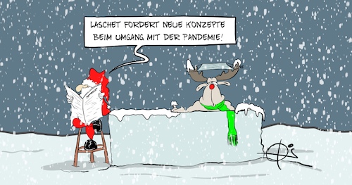 Cartoon: NeueKonzepte301120 (medium) by Marcus Gottfried tagged laschet,nrw,corona,pandemie,umgang,konzept,covid,laschet,nrw,corona,pandemie,umgang,konzept,covid