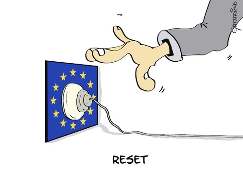 Cartoon: Reset (medium) by Marcus Gottfried tagged flüchtlinge,refugees,flucht,asyl,europa,quote,streit,zerstritten,null,neustart,meinung,aus,ausknipsen,ausmachen,anmachen,starten,union,regierung,hoffnung,marcus,gottfried,cartoon,karikatur,flüchtlinge,refugees,flucht,asyl,europa,quote,streit,zerstritten,null,neustart,meinung,aus,ausknipsen,ausmachen,anmachen,starten,union,regierung,hoffnung,marcus,gottfried,cartoon,karikatur