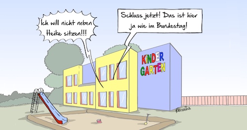 Cartoon: Sitzordnung (medium) by Marcus Gottfried tagged bundestag,kindergarten,sitzordnung,regierung,sitzung,protest,feinde,freunde,marcus,gottfried,cartoon,karikatur,bundestag,kindergarten,sitzordnung,regierung,sitzung,protest,feinde,freunde,marcus,gottfried,cartoon,karikatur