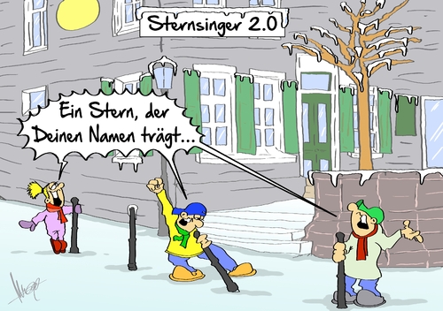 Cartoon: Sternsinger 2.0 (medium) by Marcus Gottfried tagged sternsinger,singer,kinder,brauch,christ,kirche,feiertag,könige,sammeln,geld,geschenke,stern,dj,ötzi,lied,song,modern,generation,marcus,gottfried,cartoon,karikatur,sternsinger,singer,kinder,brauch,christ,kirche,feiertag,könige,sammeln,geld,geschenke,stern,dj,ötzi,lied,song,modern,generation,marcus,gottfried,cartoon,karikatur